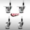 Service Caster 3'' SS Nylon Swivel 1-1/8'' Expanding Stem Caster Set 2 Total Lock Brakes, 4PK SCC-SSEXTTL20S314-NYS-2-S-2-118 - alternate 2
